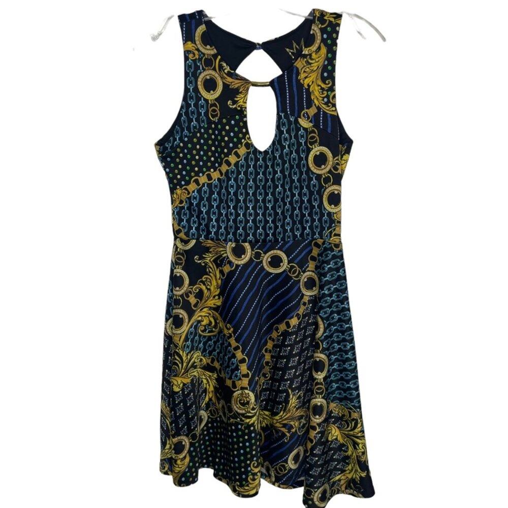 Nicki Minaj Womens Dress Size M Sleeveless Chain Link Mini Short Unlined